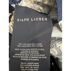 RALPH LAUREN DEAUVILLE BLOSSOM PAIR OF KING SHAMS 100% Cotton